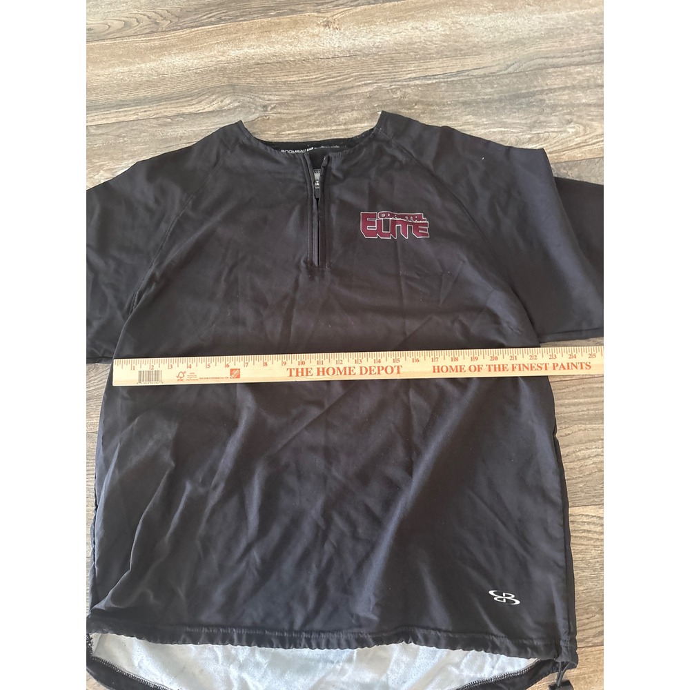 Boombah Coastal Elite Mens XL Black Quarter Zip Short Sleeve Pullover Jacket - Picture 3 of 6